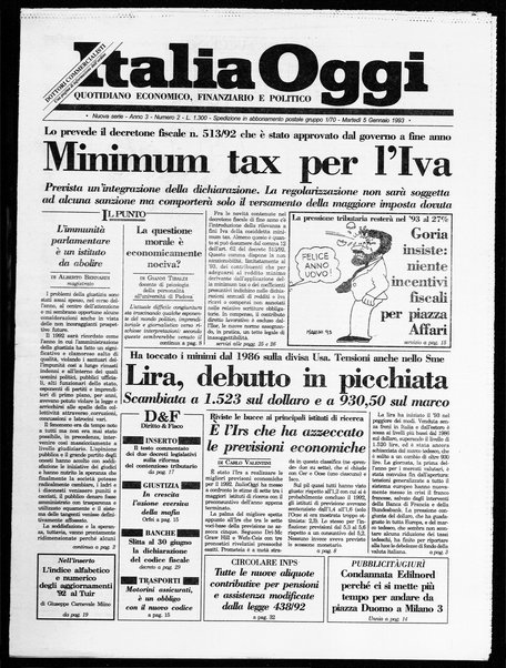 Italia oggi : quotidiano di economia finanza e politica